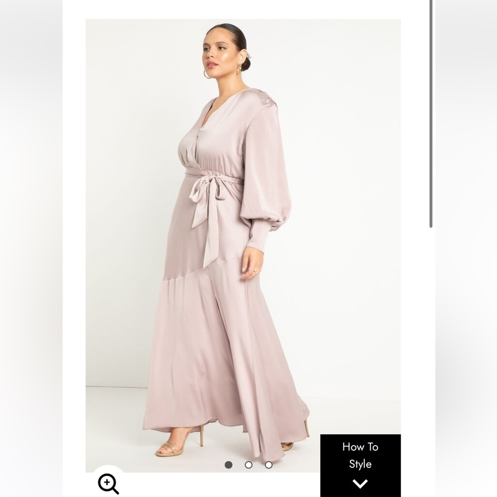 Eloquii satin maxi dress